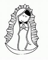 Guadalupe Virgen Coloring Pages Drawing Coloringhome Color Popular Getdrawings Getcolorings sketch template