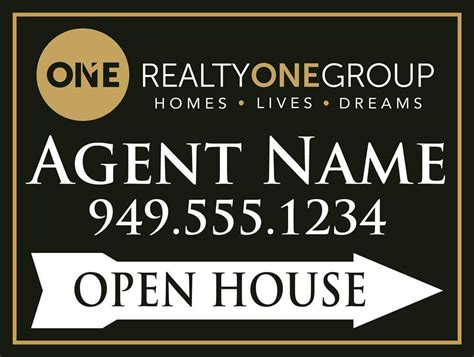 realty  group realty  group open house signs