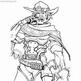 Overwatch Mccree Xcolorings Reaper sketch template