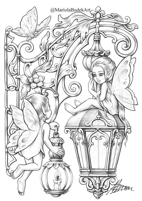 antistress detailed coloring pages fairy coloring pages coloring