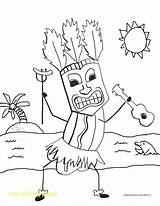 Tiki Mask Pages Coloring Getcolorings Hawaiian sketch template