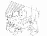 Coloring Loft Apartment Pages Tumblr sketch template