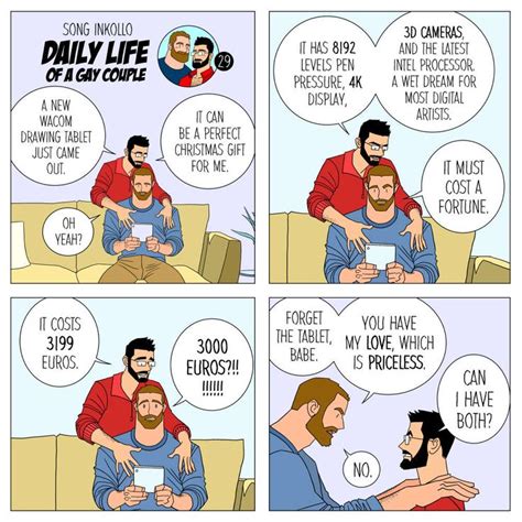 pin on daily life of a gay couple comics 2016