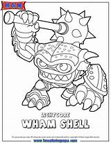 Coloring Skylanders Pages Swap Force Wham Shell Colouring Lightcore Water Ninjini Library Coloringhome Comments sketch template