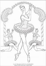 Ballet Dance Coloring Pages Nutcracker Ballerina Sheets Dancer Kids Book 발레리나 Class Printable Rainbowresource Letscolorit 그림 색칠 Christmas Books 발레 sketch template