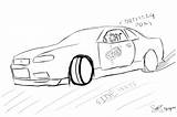 Drifting R34 Nissan Drawing Twilight Gt Deviantart Getdrawings sketch template