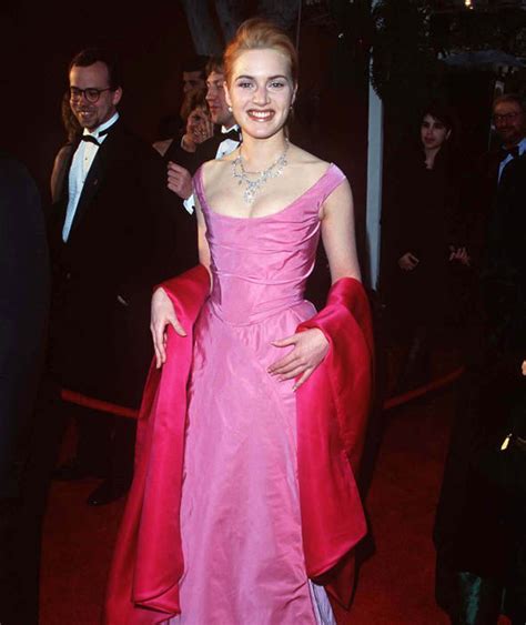 kate winslet pink gown annual academy awards 1996 40 years of kate