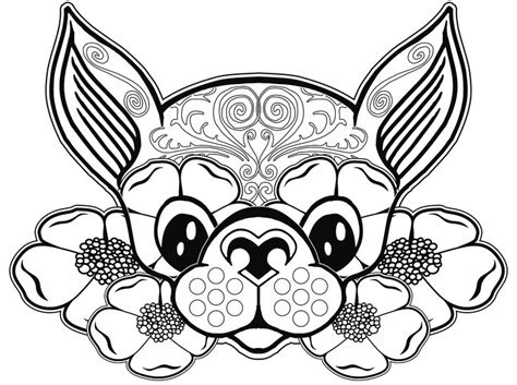 chihuahua dog coloring page clip art library
