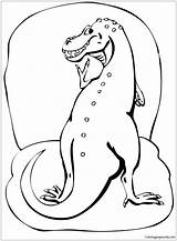 Tarbosaurus Theropod Coloring Dinosaur Pages Color Coloringpagesonly sketch template