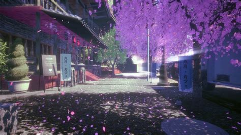 Japanese Street Cherry Blossom Live Wallpaper Youtube