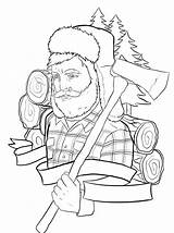 Lumberjack Coloring Tattoo Pages Outline Cartoon Outlines Tattoos Designs Deviantart Getcolorings Women Direct Login sketch template