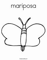 Coloring Mariposa Butterfly Print Ll sketch template
