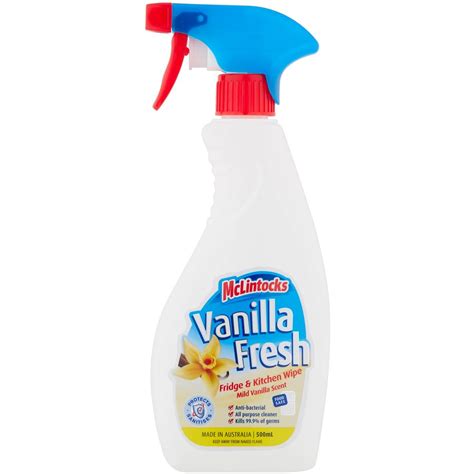 mclintocks vanilla fresh fridge wipe and deodorizer 500ml woolworths