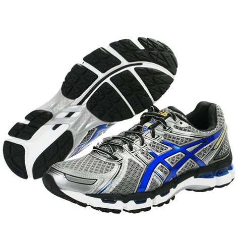 mens asics gel kayano  running shoes titaniumroyalblack nib ebay