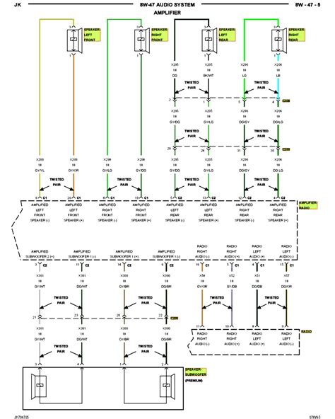 jeep tj radio wiring diagram  wiring diagram