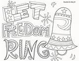 Coloring Pages July 4th Freedom Independence Printable Ring Declaration Let Color Fourth Adult Patriotic Print Sheets Drawing United Colouring Getdrawings sketch template