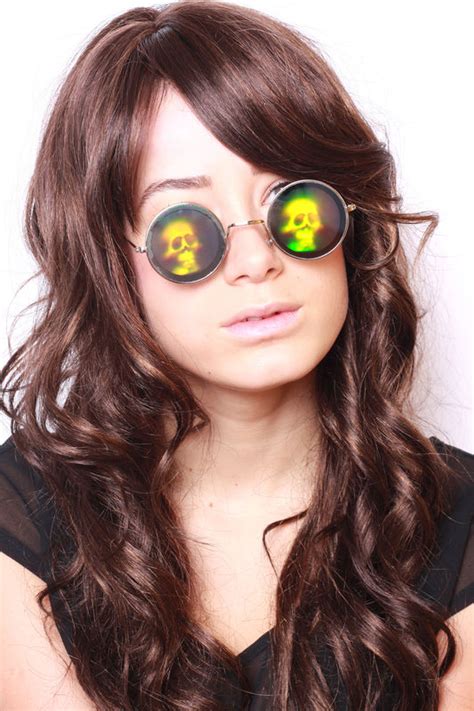skull hologram sunglasses style feen