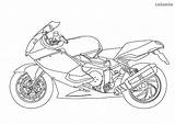 Motorbike Motorcycle Malvorlagen Ausmalbilder Malvorlage Rennwagen Ausmalbild Fahrzeug Sheets Racing Polizeimotorrad sketch template