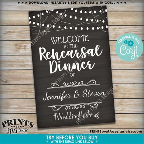 printable rehearsal dinner signs printable word searches
