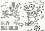 Halloween Coloring Printable Pages Fun Little sketch template