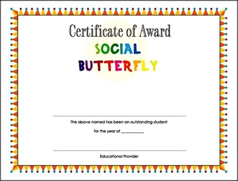 student award certificate template sample templates sample templates