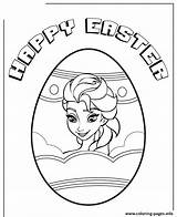 Easter Egg Coloring Colouring Disney Pages Elsa Printable Print Color Info sketch template