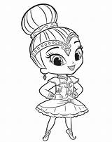 Leah Shine Shimmer Coloring Pages sketch template
