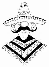 Coloriage Mexique Mexicain Coloriages Colorier Amérique Amerique Mexicaine Personnage Pays Merveilleux Latine Régions sketch template