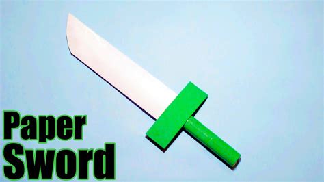 paper sword easy youtube