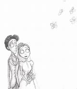 Coloring Corpse Bride Pages Popular sketch template
