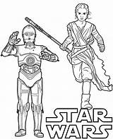 Coloring Rey Wars Star 3po Pages Print Topcoloringpages Printable Figures Color sketch template
