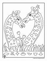Giraffe Giraffes Woojr Printables Percepción Woo Escondidos sketch template