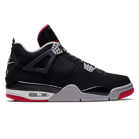 Jordan Brand Nike Air Jordan 4 Retro Bred Black Fire Red Cement Grey