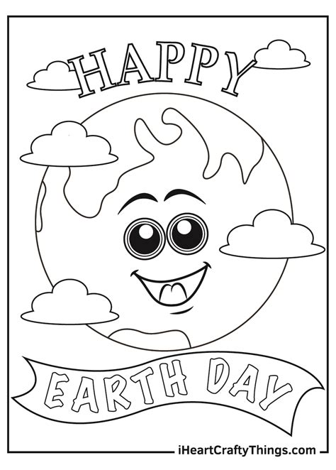 printable coloring earth day coloring pages