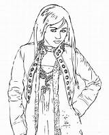 Hannah Montana Coloring Pages Printable Kids sketch template