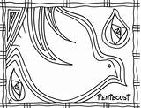 Pentecost Coloring sketch template