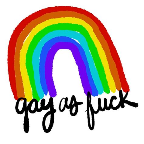 gay as fuck sticker gay pride sticker queer pride rainbow etsy