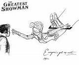 Showman Greatest Coloring Pages Line Printable sketch template