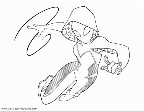 spider gwen pages coloring pages