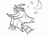 Witch Coloring Flying Pages Coloring4free Wicked West Broomstick Getdrawings Clipartmag Drawing sketch template