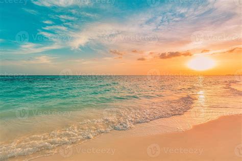 sea ocean beach sunset sunrise landscape outdoor water wave  white foam beautiful sunset