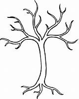 Tree Leaves Without Coloring Pages Winter Bare Trees Branches Drawing Easy Draw Sketch Kids Printable Leaf Outline Clipart Dead Family sketch template