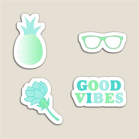 promote redbubble   cool stickers redbubble good vibes