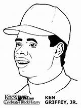 Ken Griffey Jr Sportspeople Coloring Print sketch template