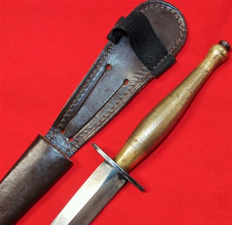 ww british australian army fairbairn sykes commando knife sword scabbard jb military antiques
