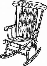 Chair Coloring Rocking Drawing Pages Colouring Getdrawings Printable Clipart Getcolorings Isometric Old Color Webstockreview sketch template