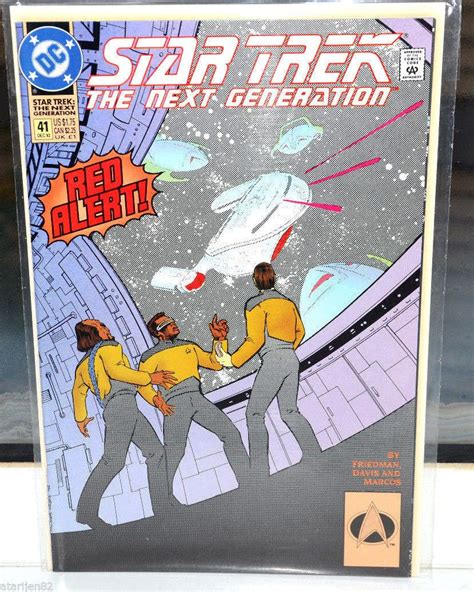 Star Trek The Next Generation Dc Comic Book 41 Dec 92 Red Alert Star