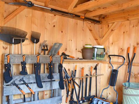 tool storage ideas   build  garage shelf fiskars