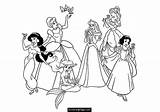 Coloring Princess Pages Ariel Disney Library Clipart Characters Cartoon sketch template