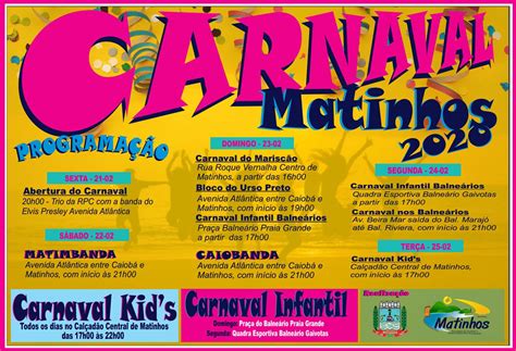 programacao oficial  carnaval  caioba portal caioba caiobacom
